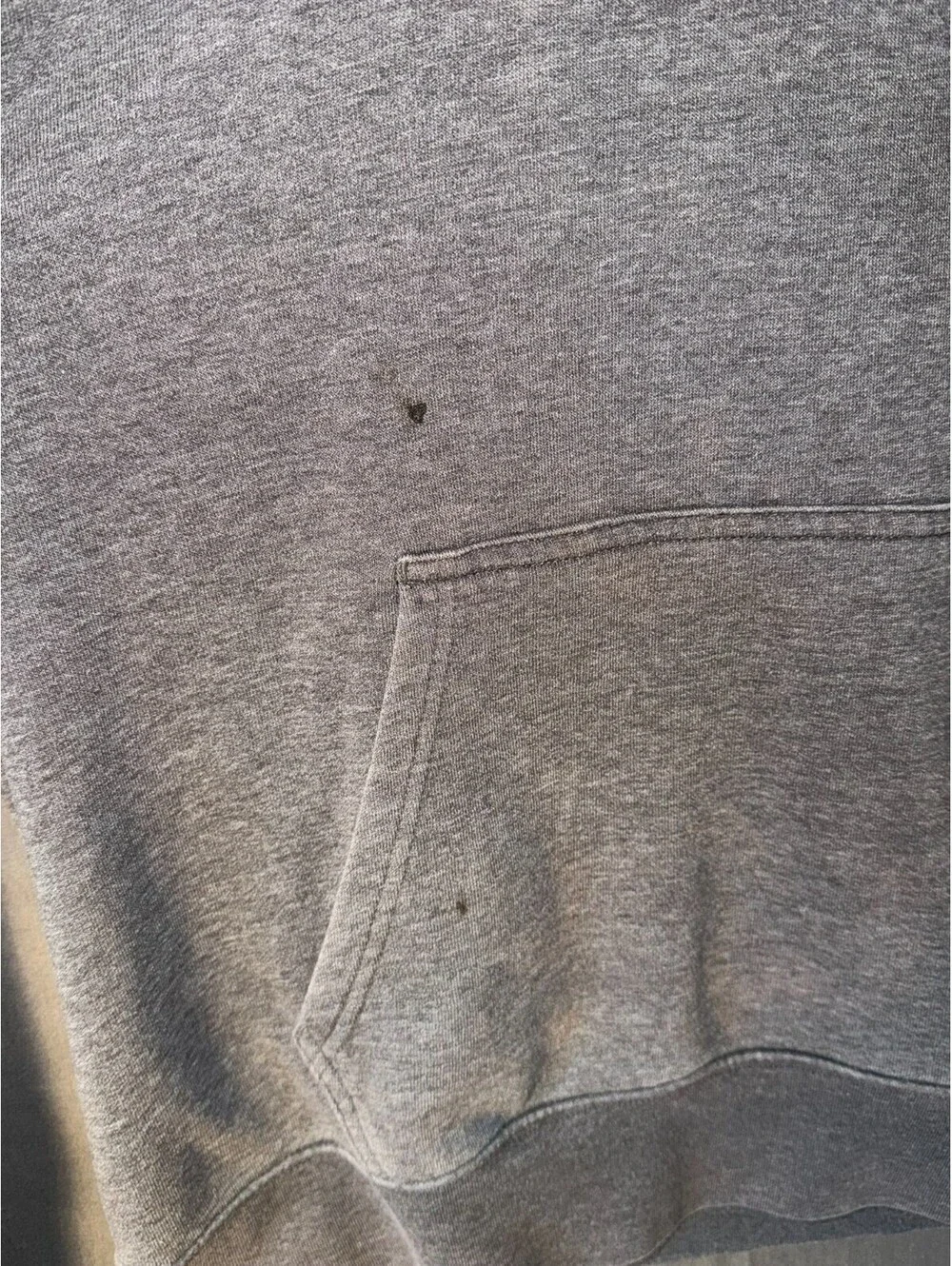 The North Face Hoodie Men’s Large Gray Pullover Sweatshirt Logo Spellout